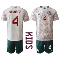 Mexico Edson Alvarez #4 Bortedraktsett Barn VM 2022 Kortermet (+ Korte bukser)